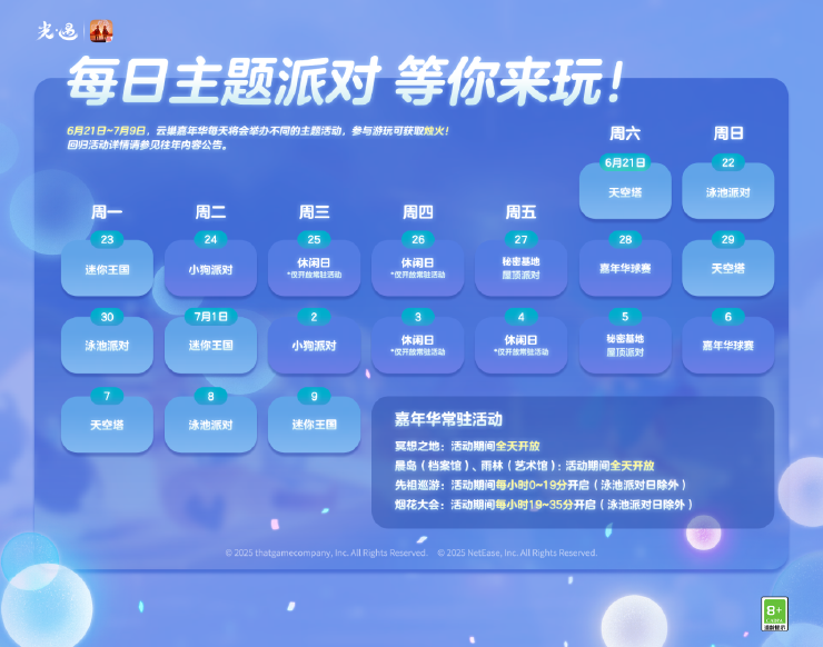 我有“遇”感 星动了！《光·遇》六周年 星动庆典更新内容公告。