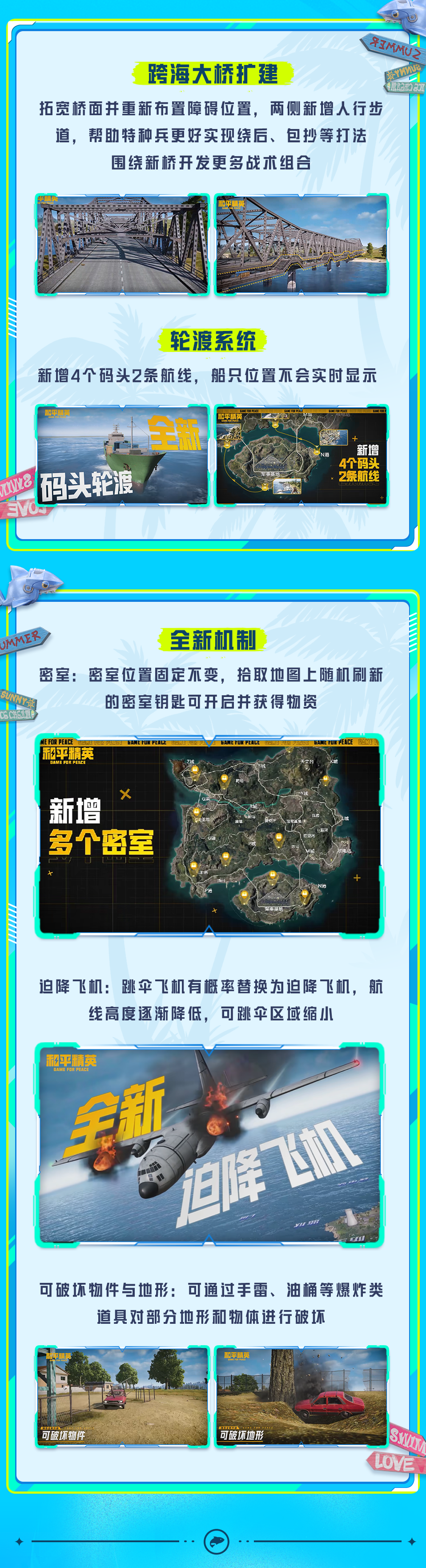和平精英夏日焕新版本6月24日来袭！解答一文全都有~